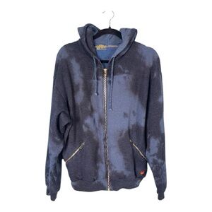AVIATOR NATION🌈 VINTAGE TIE DYE FULL ZIP HOODIE JACKET SIZE MEDIUM